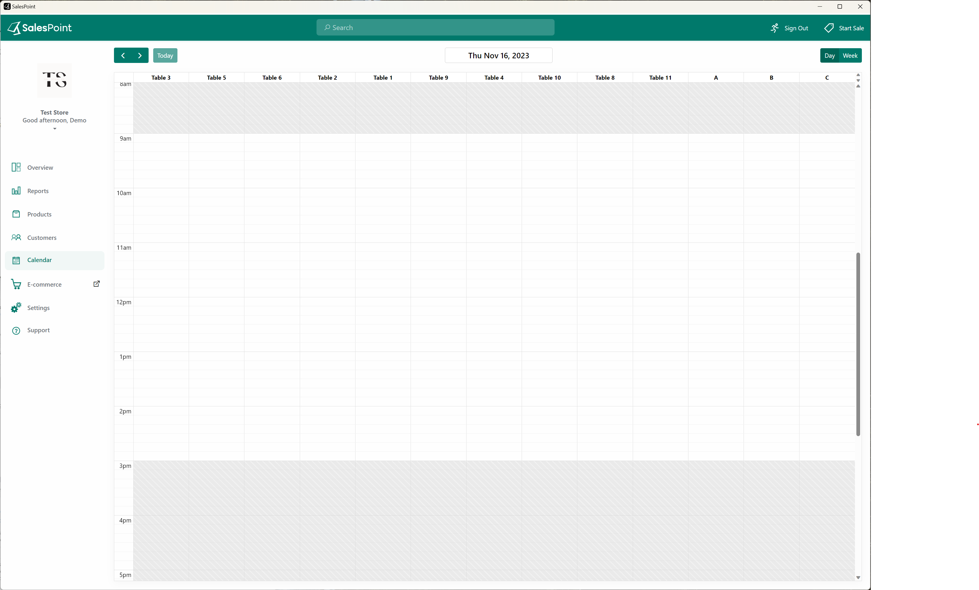 SalesPoint Support Set Up A Calendar For Table Booking Salespoint support set up a calendar for table booking